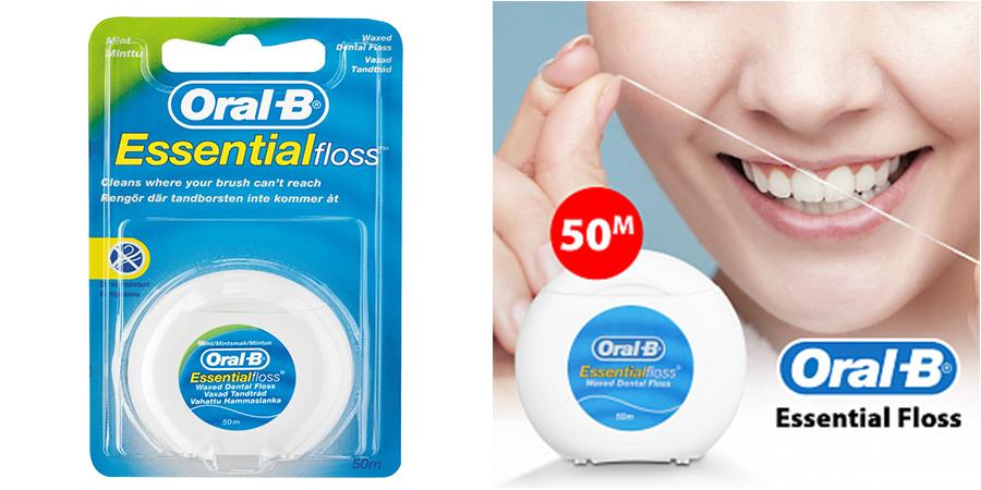 Vil ikke Kong Lear Nord Oral B Essential Floss Waxed Mint 50m – TheMouthShop